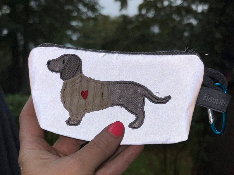 Dackel Liebe - doodle Stickdatei